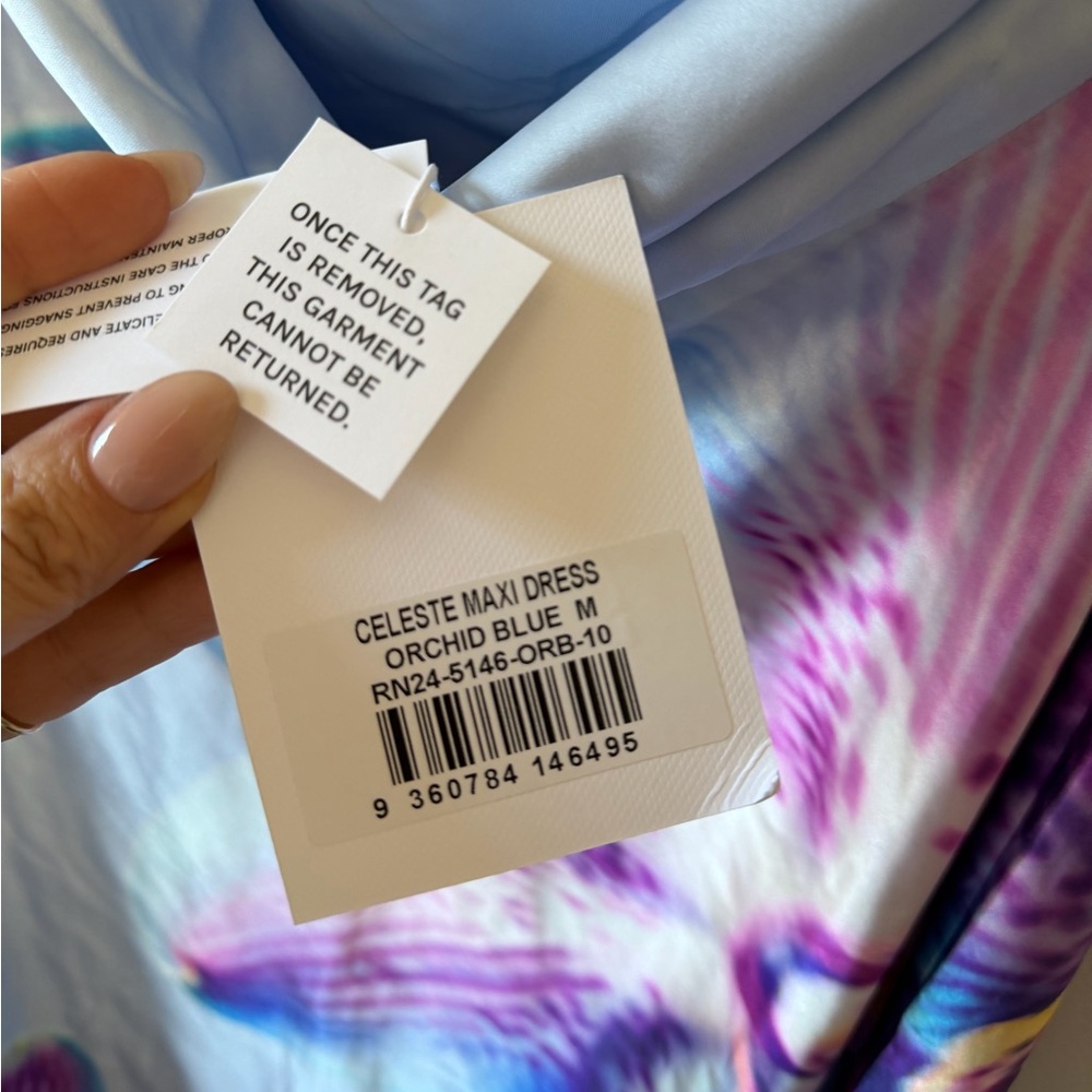 Runaway The Label Celeste Maxi Dress in Orchid Blue - Picture 5 of 5